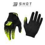SHOT RACE GEAR / protection перчатка край neon желтый 