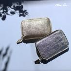 【mu】本革 Rファスナー コンパクト財布【HAKU】［mu-75040］