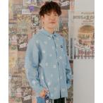 ショッピングダンガリー スカラーパリティー / クマ花柄プリント ダンガリーシャツ