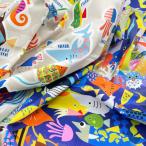 【Riconic】「おしゃれな魚図鑑」 デジタルプリント｜シーチング