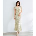 COCODEAL メッシュプリントギャザーワンピース 75215305