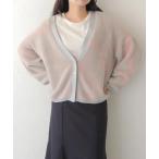 ショッピングBrand vingtrois　シャギージャガード Vネックカーデ 986-14169