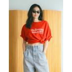 UNGRID　ミニスラブビッグシルエットロゴTee　1126227341