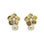 PAOLA pearl Gold Paola жемчуг серьги 