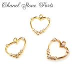 циркон Stone рама [85. Heart кольцо ] Cubic Zirconia цветок [ продажа поотдельности ] Gold очарование детали ручная работа ручная работа DIY доставка внутри страны 