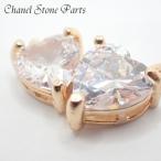 Stone рама [168. двойной Heart ] 1 шт продажа Heart симпатичный прозрачный аксессуары детали joint детали очарование стразы biju- рука mei