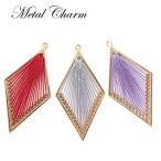  metal очарование [220. diamond вышивка 3 цвет ]1 шт продажа diamond вышивка металл круг раунд нить . какой . ручная работа DIY доставка внутри страны 