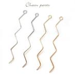  metal очарование [231. палочка (6.7cm простой jig The g) детали коннектор 2 шт продажа ] кручение Gold золотой серебряный серебряный палка балка простой колье - 