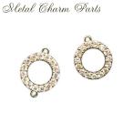  metal очарование [245. diamond Circle 2 образец ]1 шт продажа Cubic Zirconia Circle металл раунд . какой . ручная работа DIY доставка внутри страны 