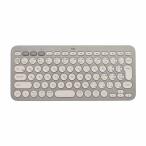 ロジクール K380 マルチデバイス Bluetooth キーボード グレージュ｜K380GY