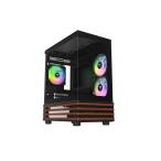 Thermaltake View 170 WS ARGB Black mini tower type PC кейс черный под дерево lCA-1Z4-00M1WN-WS