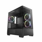 Deepcool CG380U 3F в одном корпусе искривление поверхность panorama вид Micro-ATX кейс lR-CG380U-BKAGM3-G