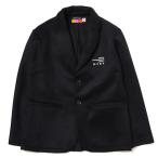 NERV Embroidery Wool Tailored Jacket (BLACK)