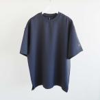 DESCENTE ALLTERRAIN I/O デサントオルテラインアイオー STRETCH TWILL H/S T-SHIRT ストレッチツイルハーフスリーブTシャツ スモークブラック