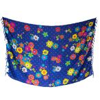  маленький цветочный принт точка [ Brazil Kanga ] темно-синий 