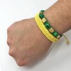 [mi солнечный ga способ браслет ]2 шт. комплект [ Brazil ] | зеленый × желтый 