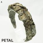 新作大人ギャザーシックな花柄カチューシャ【PETAL MARKET】