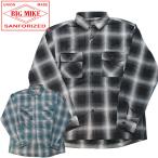 【BIG MIKE（ビッグマイク）】Light Flannel Shirts Ombre Check Shirts ライトフランネル オンブレチェックシャツ 長袖シャツ（102415000　102415004）ネイティ