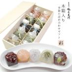 京都 鶴屋光信 御中元 夏 ギフト 和菓子 ギフト 暑中お見舞い 残暑 春夏5種詰合せ 10個入 木箱【恋桜・せせらぎ・葛まんじゅう(抹茶)、(小豆)・塩水ようか