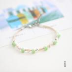 Yahoo! Yahoo!ショッピング(ヤフー ショッピング)氷裂ジュエリービーズブレスレット　グリーン　陶器ブレスレット　中国景徳鎮diyセラミックビーズ