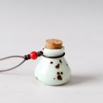 Yahoo! Yahoo!ショッピング(ヤフー ショッピング)壺型　中　陶器ネックレス　手作り陶器小物　首飾り　陶磁器飾り