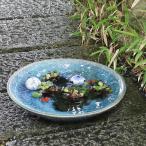15 номер синий бусина ro водяная лилия горшок . type Shigaraki . круглый аквариум,me Dakar горшок . рекомендация керамика оризия горшок горшок с водой [su-0231]
