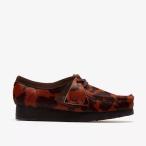 Clarks AW25 W Wallabee. Brown Cow Print 26183072