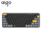 Aigo-Bluetoothワイヤレスキーボードv200,PC,ラップトップ,タブレット用の低ノイズコンピューター,2.4GHz,iPad,Xiaom