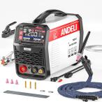 ショッピングＬＥＤ ANDELI 100V/200V 200A TIG溶接機 TIG/アーク溶接/CLEAN/パルス LEDスクリーン インバーター直流溶接機 TIG-250MPC