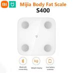 ショッピングスマートホームデバイス Xiaomi-Mijia s400体脂肪スケール インテリジェントホームスケール LEDディスプレイ デュアル周波数測定 Bluetooth 5.0  150kg