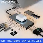 USBハブ 15 in 1ドックステーション タイプC HDMI vga rj45ギガビット 13ポートラップトップ pcアダプター pd usb充電器 ノートブック