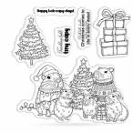  прозрачный штамп kapi роза Рождество блокнот украшение .DIY craft оптимальный . современный Mini ma список силикон штамп поздравительная открытка, канцелярские товары, ручная работа 