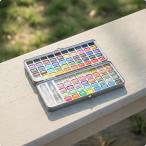  твердый акварель Palette metal кейс застежка усиленный акварель Palette утечка предотвращение внешний защита шарнир крышка . цвет compact легкий проект наружный скетч изобразительное искусство .... регистрация дом тренировка . применение 
