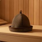  шерсть фетр sauna шляпа толстый теплоизоляция шляпа . защита head одежда широкий с козырьком . место хранения петля имеется вышивка соответствует пар автобус для sauna салон . применение 