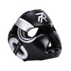 ボクシングヘッドギアフェイスカバーパッド入りフルカバレッジ厚みのあるフルフェイス保護保護具キックボクシングサンダトレーニング用