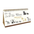 RYU-RYU 2026年 カレンダー 卓上 (月始) アニマルパレード卓上カレンダー CT2606