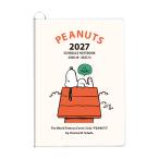 スクエア 2027年 ダイアリー 10月始まり A5 [マンスリー] 17PD-5I PEANUTS スヌーピー アイボリー