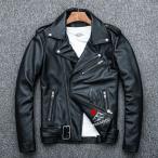 レザージャケットメンズ本革スリムフ...