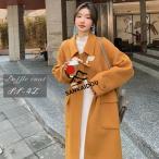 ステンカラーコート レディース ロングコート コクーンコート ドロップショルダー ロングチェスターコート 超ロング アウター 秋 冬 冬服 オーバーサイズ カジュ