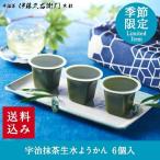母の日 お菓子 プレゼント ギフト 抹茶スイーツ お菓子 抹茶生水ようかん 水羊羹 6個箱入 送料込み § 京都 お土産 お彼岸 お供え