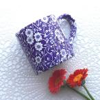 バーレイ ブルー キャリコ マグカップ イギリス 陶器 ギフト 食器 カップ BURLEIGH 英国製 花柄 青 ギフト プレゼント E8718 母の日