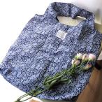 バーレイ ブルー キャリコ エコバッグ  フラワーモチーフ 青 BURLEIGH CALICO 花柄 折りたたみバッグ ブルー系
