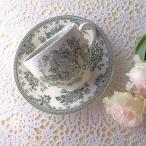 ショッピングアジア バーレイ グリーン アジアティックフェザンツ カップ ソーサー イギリス 食器 BURLEIGH コーヒーカップ ティーカップ 英国製 陶器 花柄