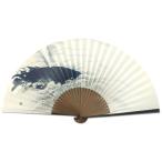 ショッピング扇子 伊藤若冲 扇子シリーズ　鯨/本物京扇子/男性用(Jakuchu03)