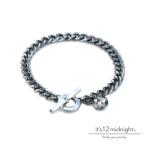 it's 12 midnightitsutu L vu midnight KIHEI CHAIN BRACELET 5.0mm OX with Apple плоский цепь браслет M-B001OX w/apple мужской женский 