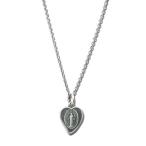 BELIEVEINMIRACLEbi Lee b in miracle Antique Medai A5 античный me большой A5 стандартный товар колье подвеска Heart sterling серебряный .. Мали a...
