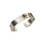 BELIEVEINMIRACLE ビリーブインミラクル SKULL BRACE スカルブレスレット 正規品 バングル カフ ドクロ 髑髏 シルバー 銀 フリーサイズ 調節可能 プレゼン…