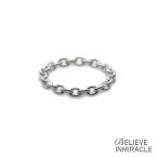 bi Lee b in miracle BELIEVEINMIRACLE CHAIN RING 3 цепной венец стандартный товар кольцо тонкий простой серебряный серебряный 925 унисекс 2 .... "надеты" любимый 
