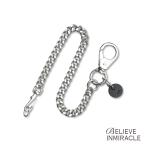 bi Lee b in miracle BELIEVEINMIRACLE NK WALLETCHAIN цепочка для бумажника стандартный товар плоский цепь кожа кожа зажим вертлюг серебряный цвет унисекс 