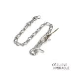 bi Lee b in miracle BELIEVEINMIRACLE FG WALLETCHAIN NK Figaro цепочка для бумажника стандартный товар вертлюг коврик серебряный кошелек ключ подарок мужской женский 